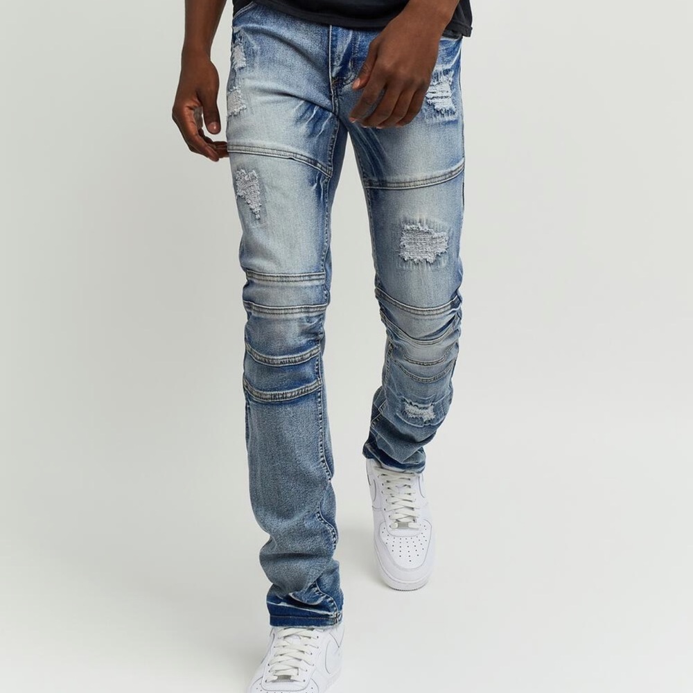 Reason Designer Denim Blue Mens Jeans